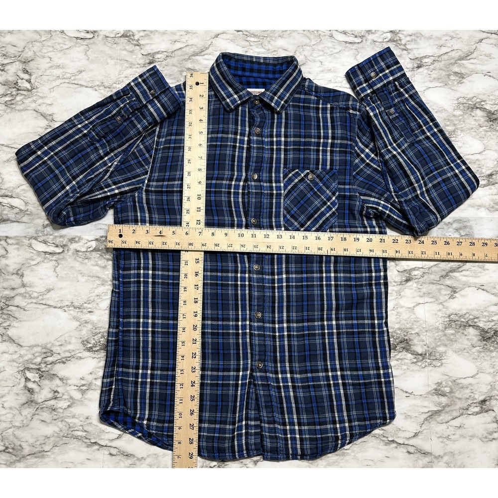 Mossimo Supply Co Flannel Men's Shirt Size M Multicolor Plaid Button Up Cotton - Picture 6 of 8